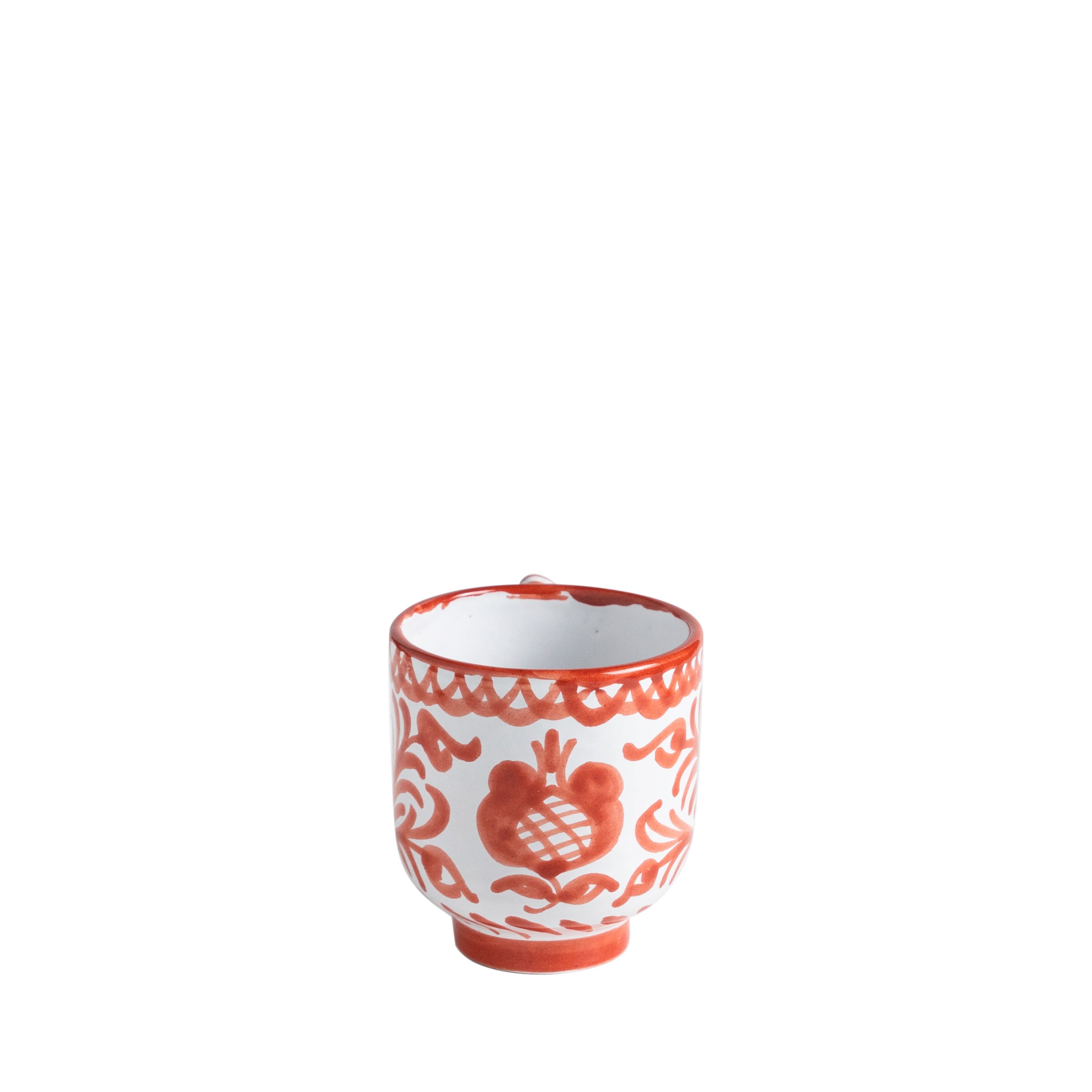 Casa Coral Mug with Hand-painted Designs