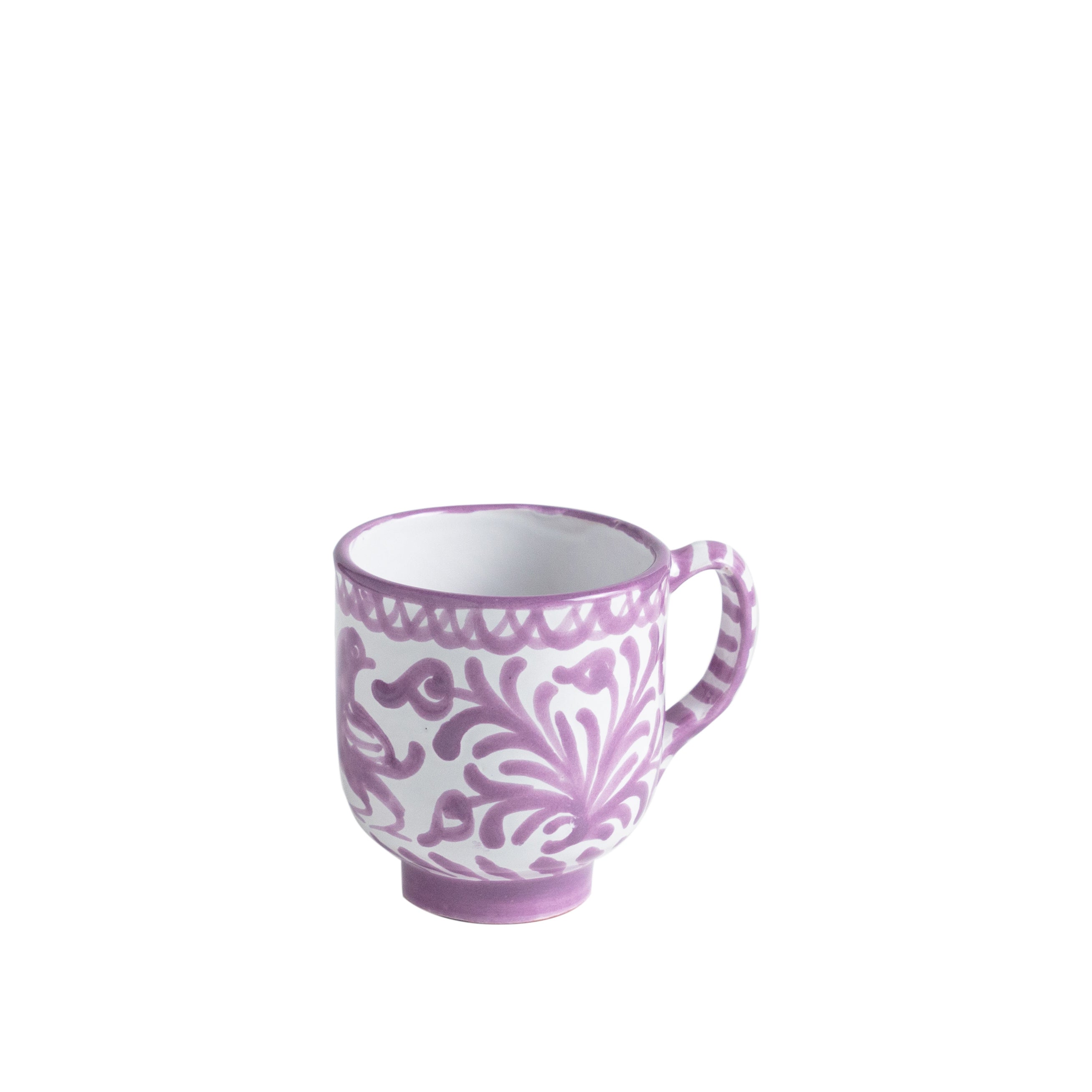 Casa Lila Mug with Hand-Painted Designs