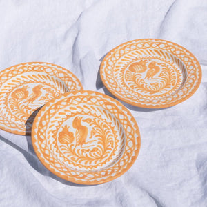 Casa Melocoton Salad Plate with Traditional Designs