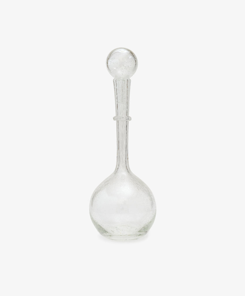 Bubble Glass Long Neck Decanter