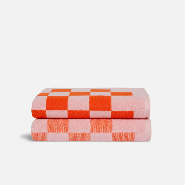 Checkerboard Bath Towels 2 ct.
