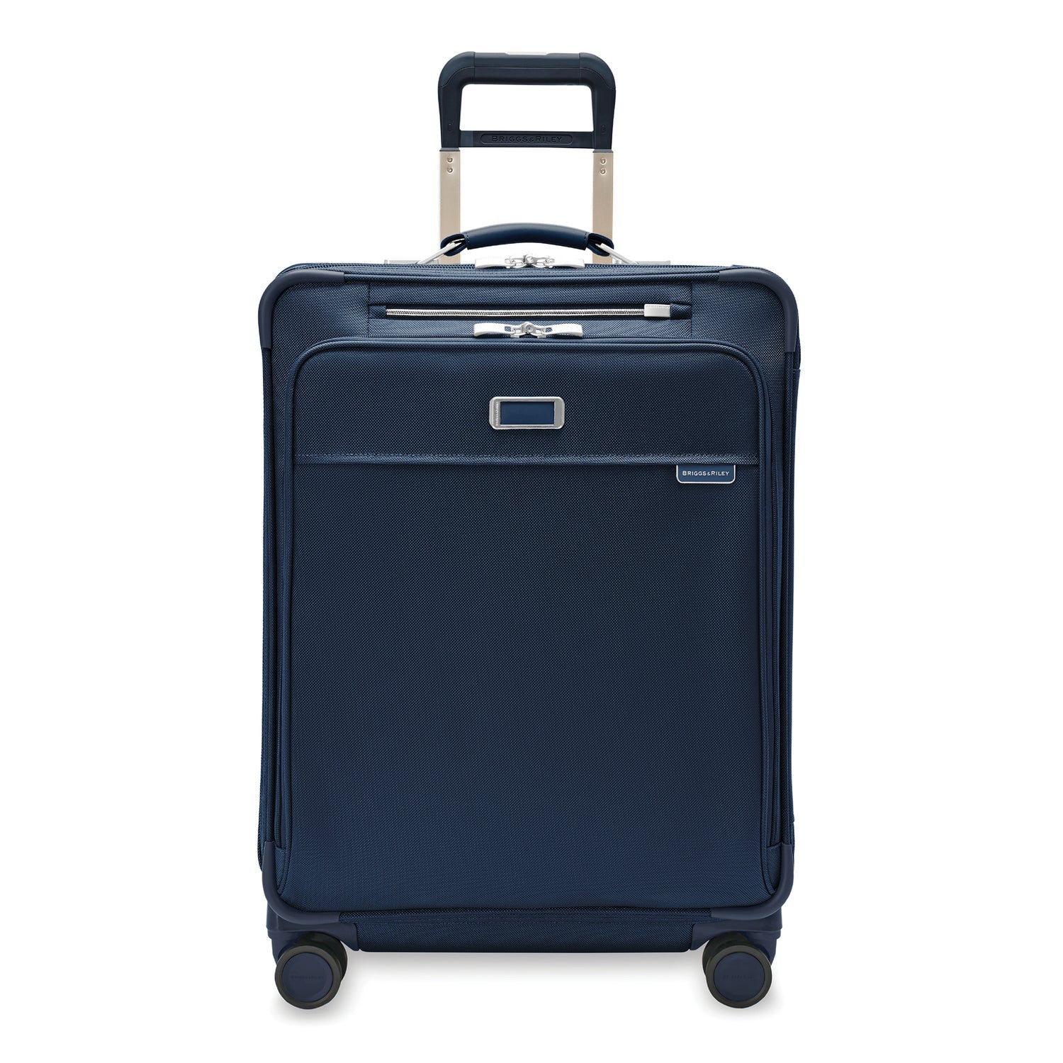 Baseline Medium Expandable Spinner Checked Luggage (Navy)