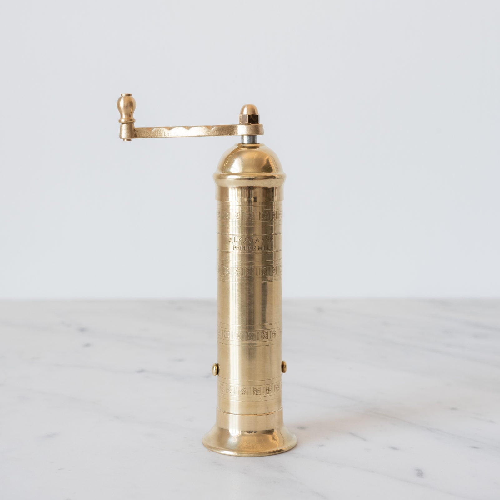 brass pepper mill – tall