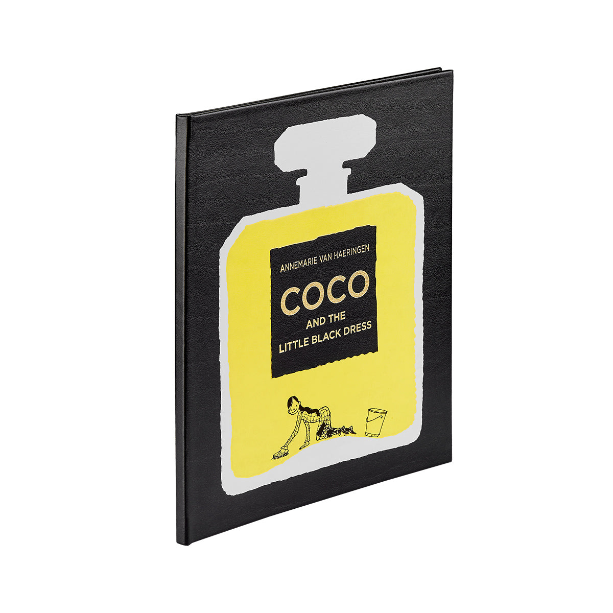 Coco and the Little Black Dress in Bonded Leather