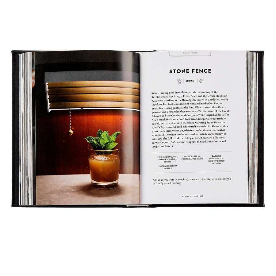 The Essential Cocktail Book in Bonded Leather