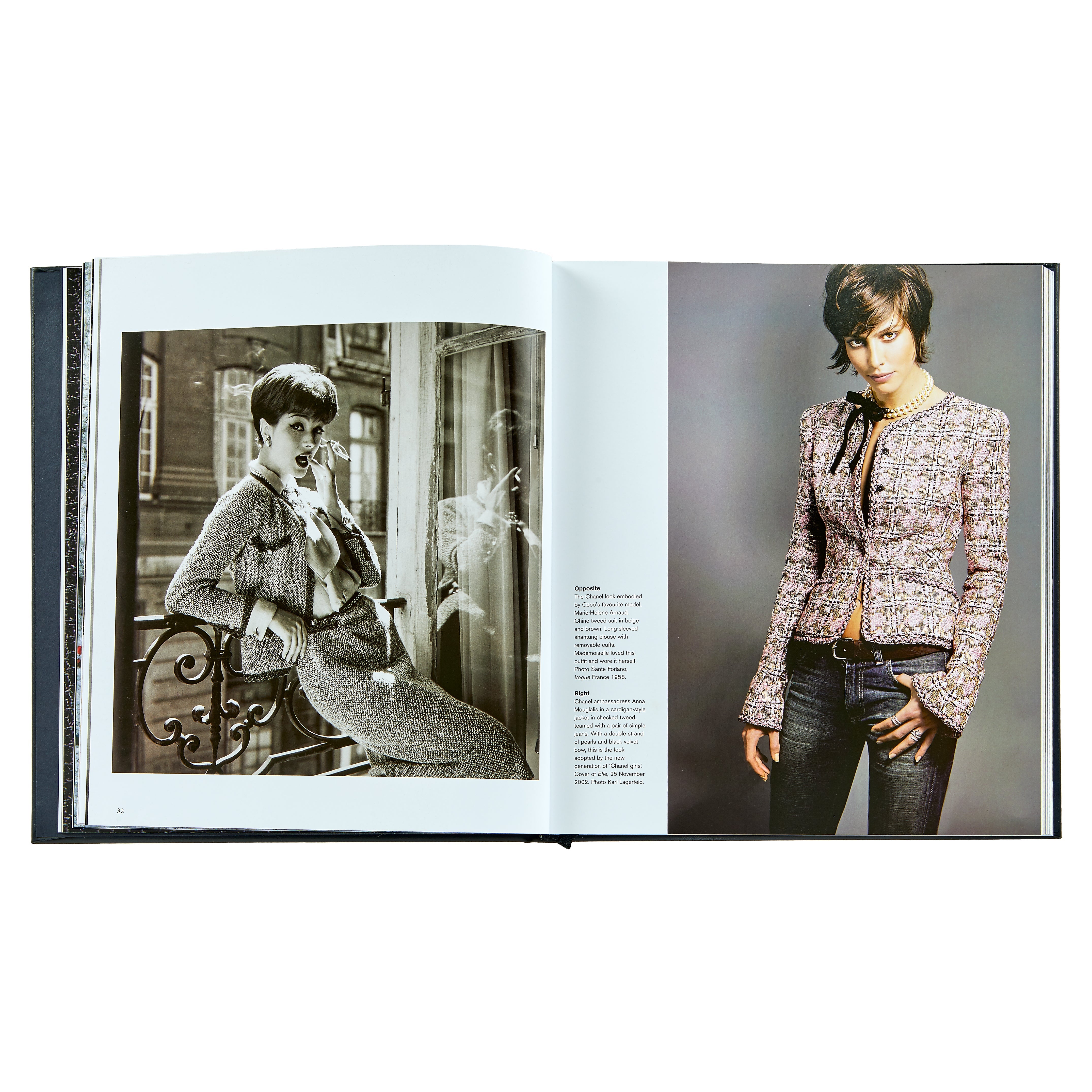 Chanel Collections and Creations | Black Bonded Leather | Over The