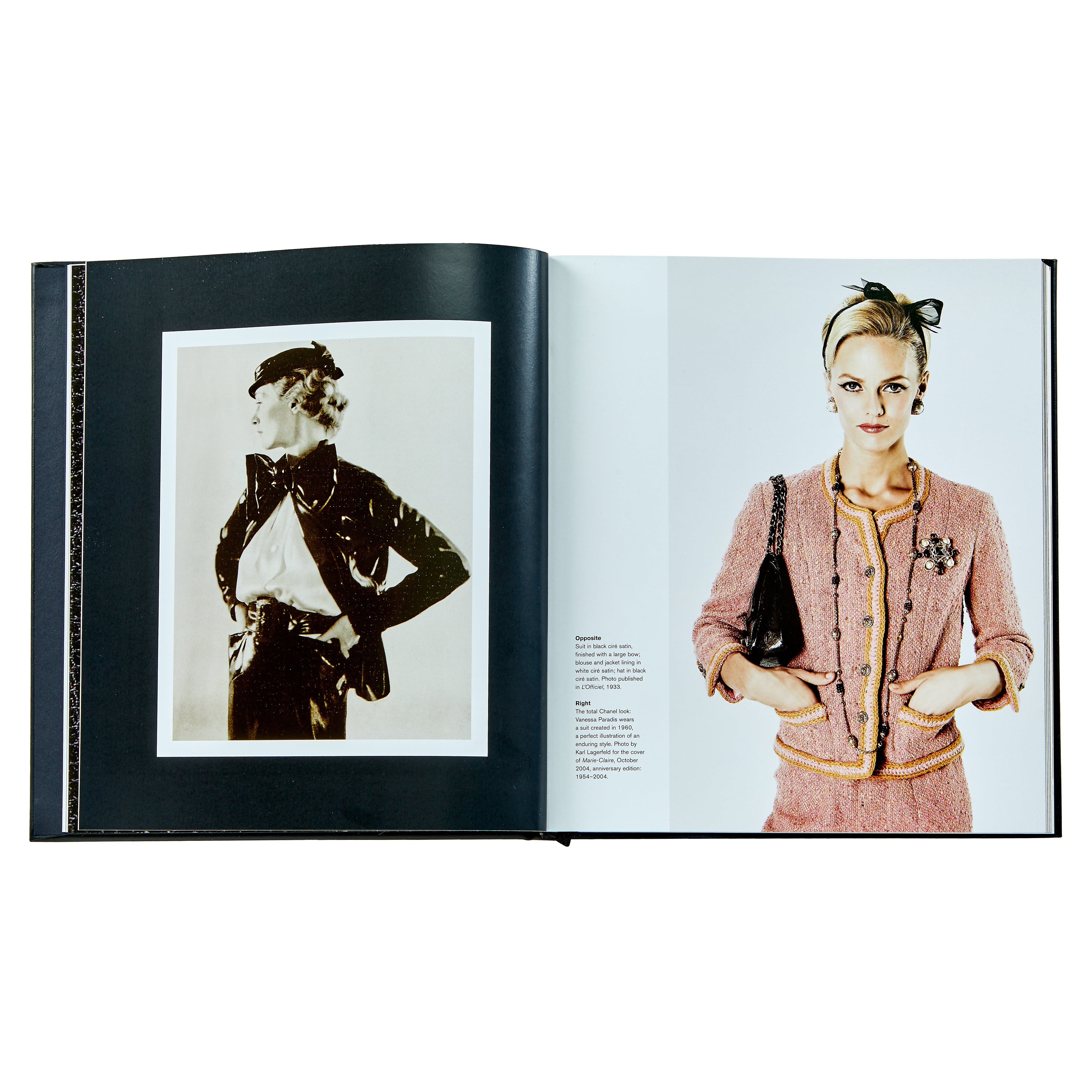 Chanel Collections and Creations | Black Bonded Leather | Over The