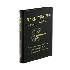 Mark Twain's Words of Wisdom in Bonded Leather