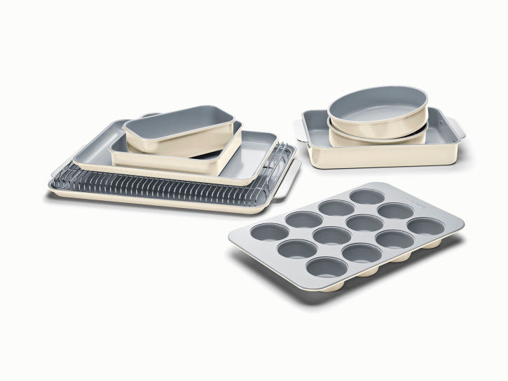 11 Piece Bakeware Set, Non-Stick & Non-Toxic Ceramic-Coating Baking Dishes