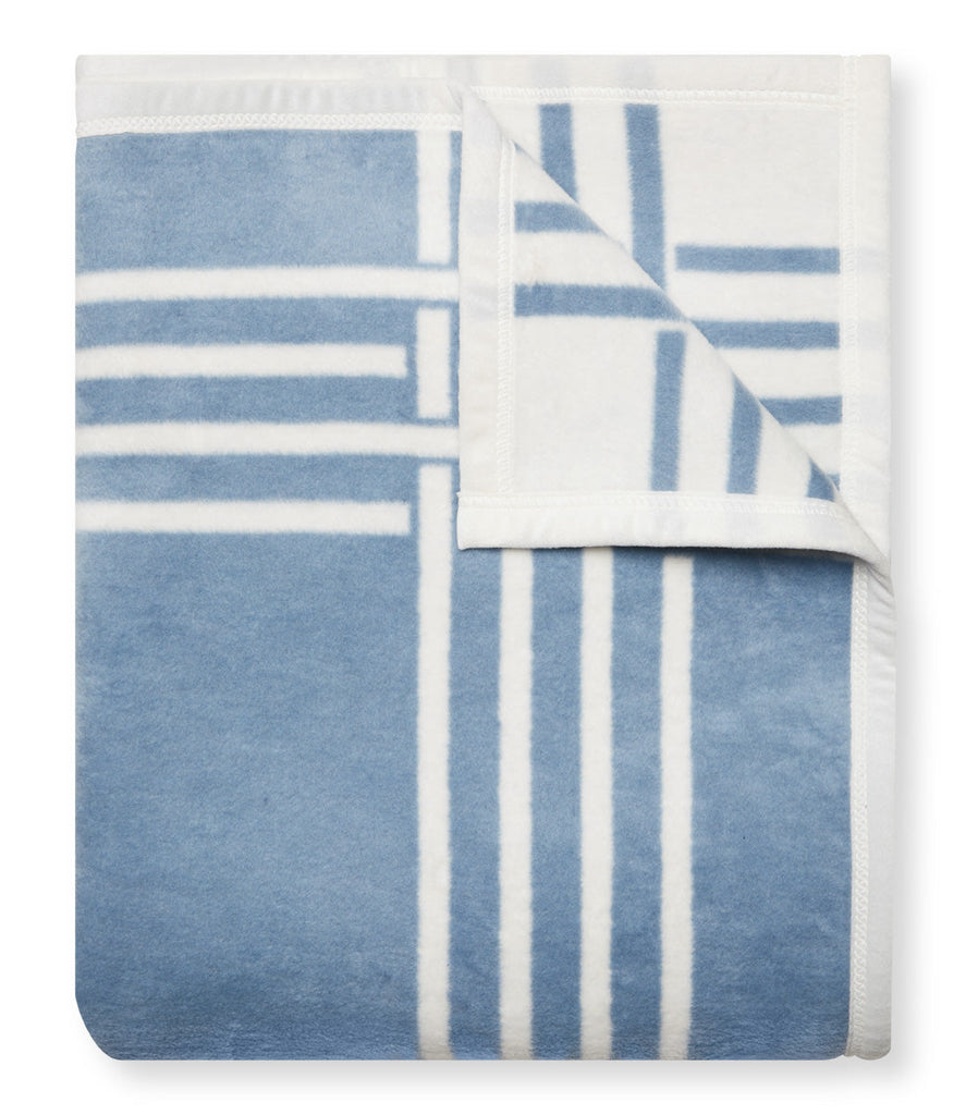 Blue discount blanket basket