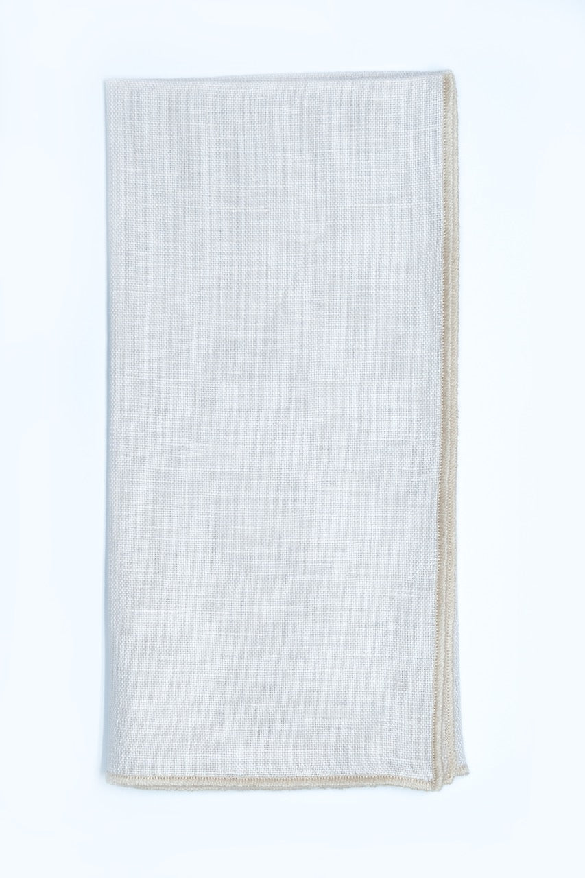 Silver Claud with Beige Small Trim, Set of 4