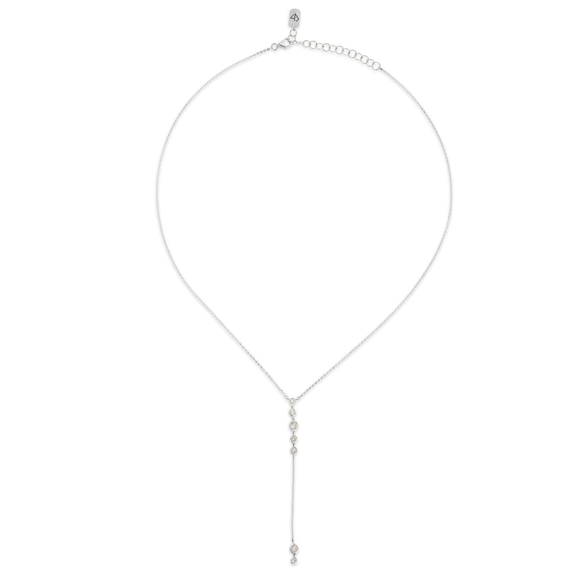 Bezel Starstruck Lariat Necklace