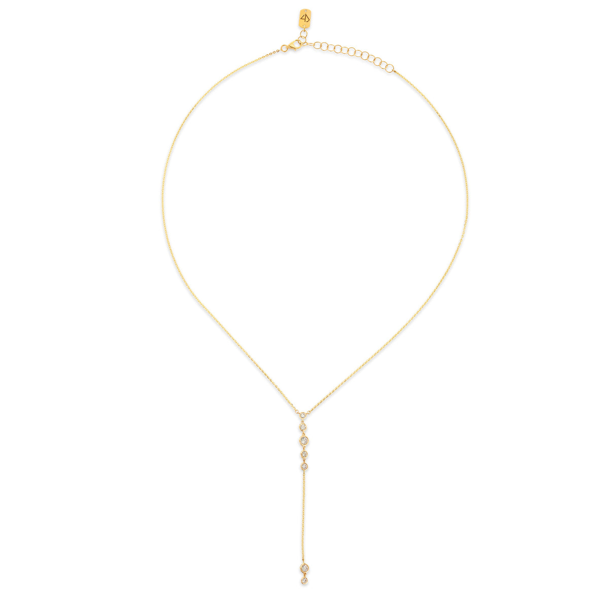 Bezel Starstruck Lariat Necklace