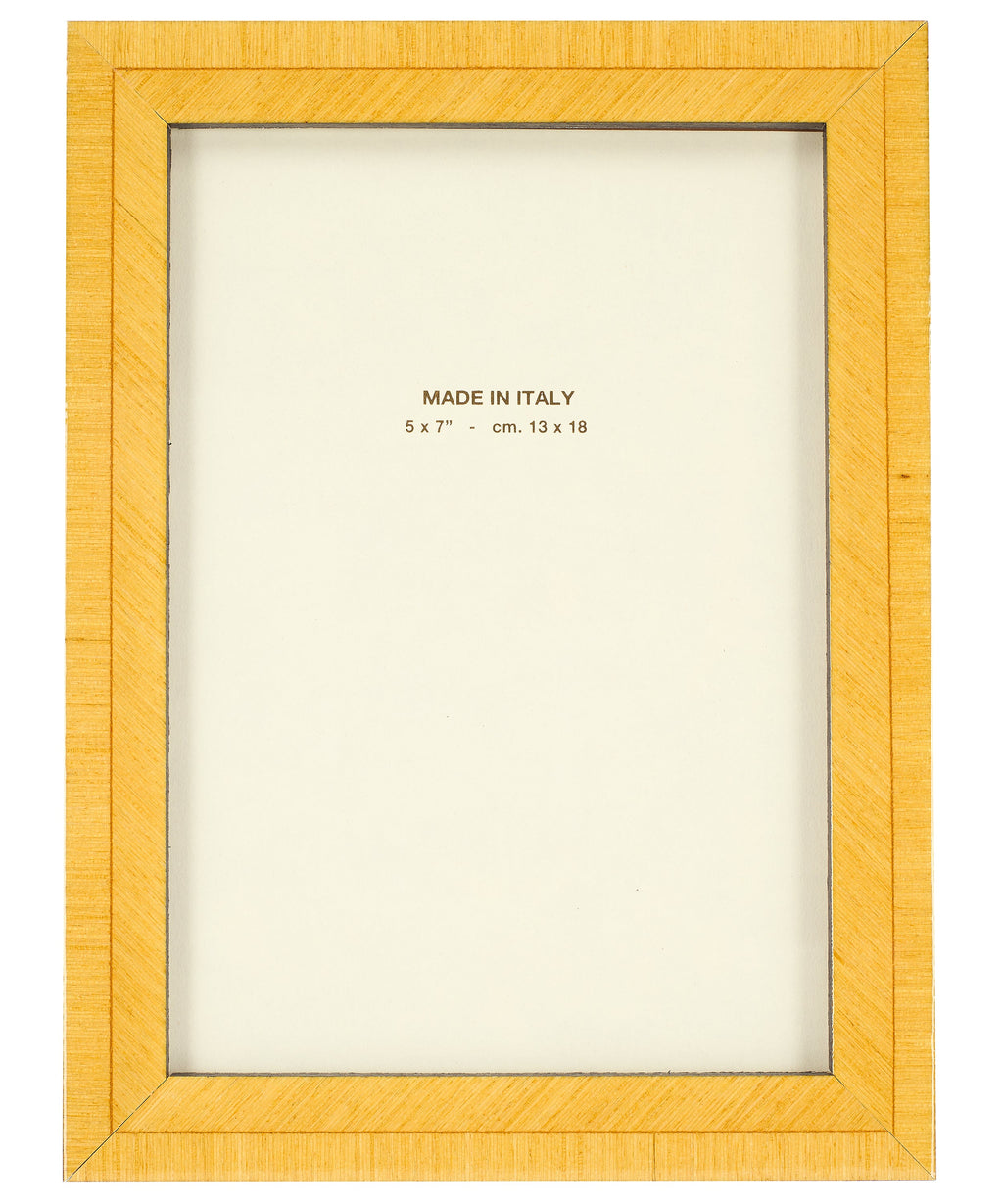 Bianca Photo Frame Marquetry Photo Frame in Citrine Yellow 5x7