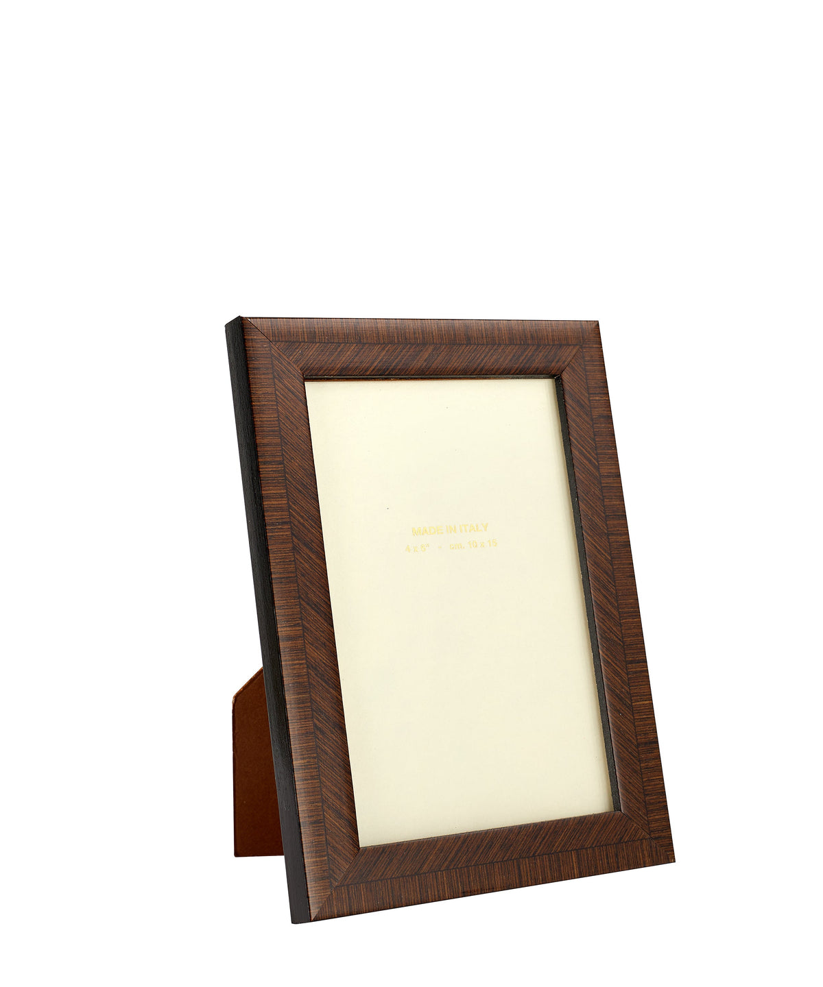 Bianca Photo Frame Marquetry Photo Frame in Walnut Dark Wood 4x6"