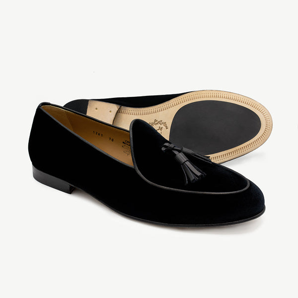Del Toro Classic Black Patent Leather Tassel Loafers~like New ~ Size 10M Shop main image 4