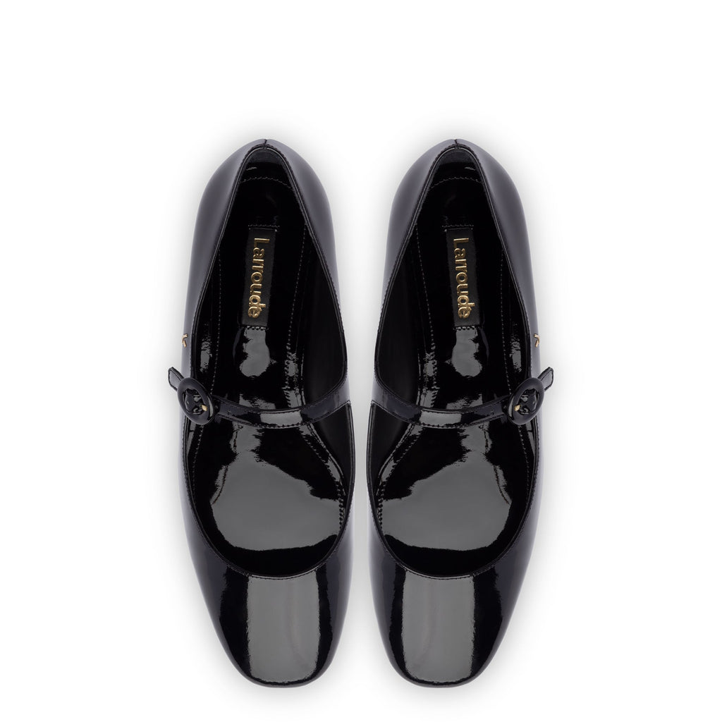 Blair Ballet Flat In Black Patent Leather