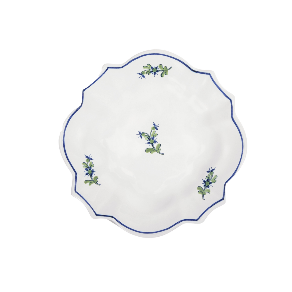 Les Bleuets Drageoir Petite Plate, Bleu Égyptien et Vert
