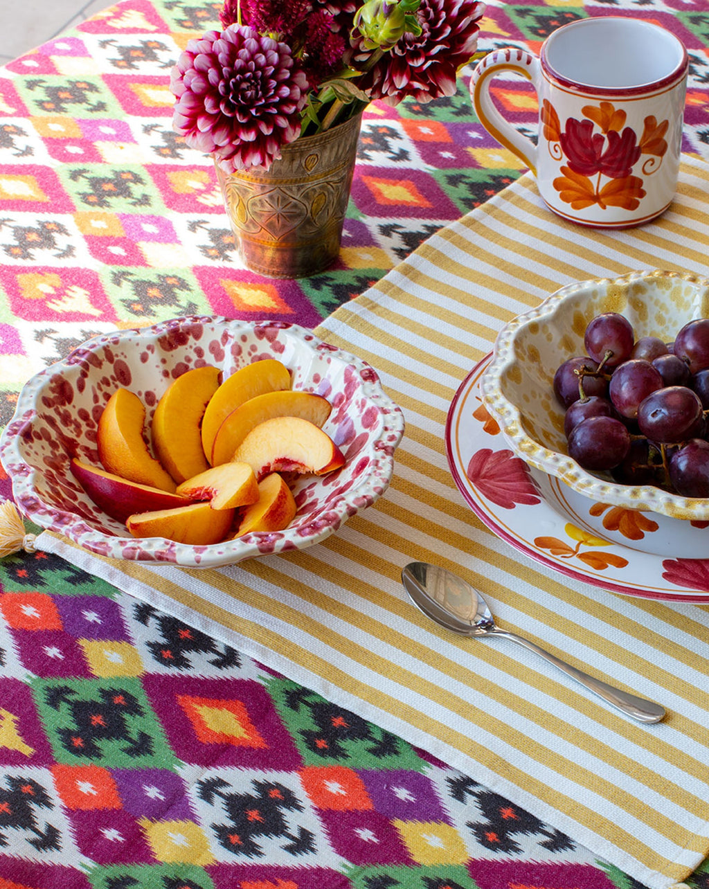 Speckled Small Bowl in Burgundy