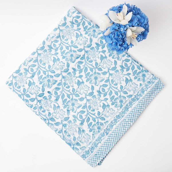 Blue Genevieve Tablecloth