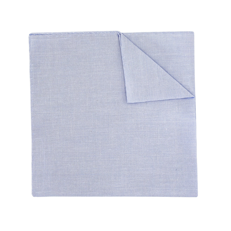 Light Blue Cotton Pocket Square