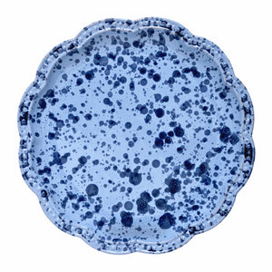 Speckled Dinner Plate in Blue