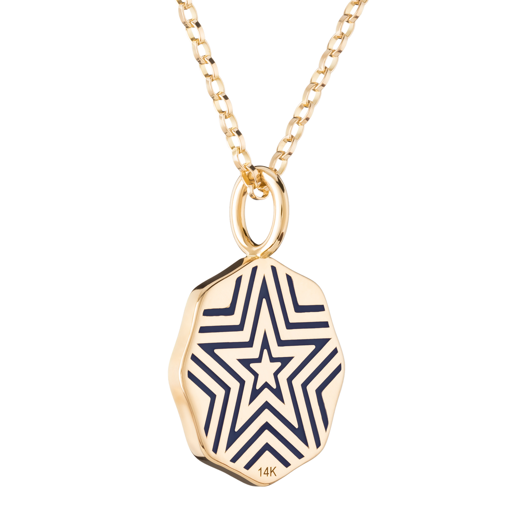 Mini Enamel Porte Bonheur Necklace