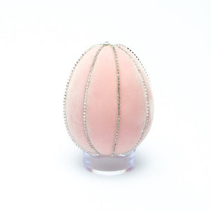 Blush Crystal Trimmed Egg