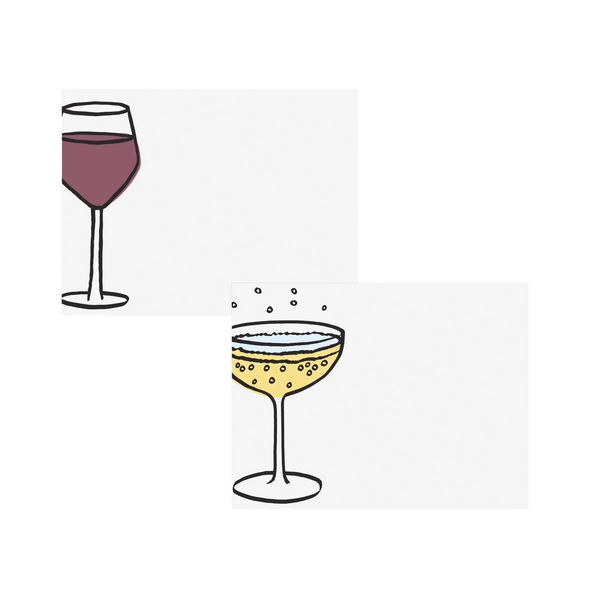 Bottoms Up Place Cards, Set of 24