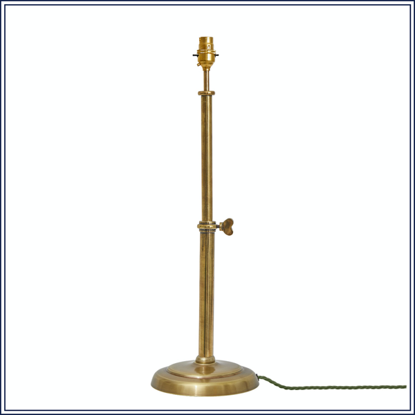 ADJUSTABLE BRASS LAMP BASE
