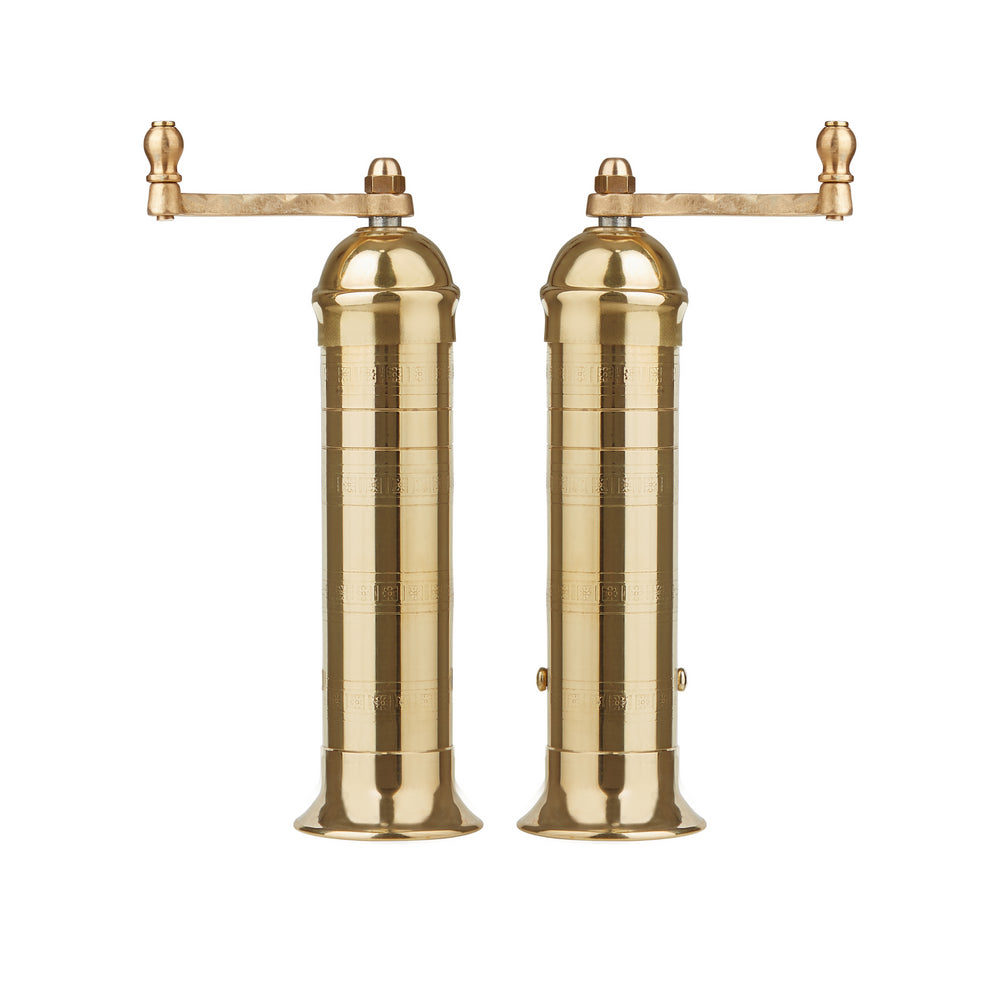 Brass Pepper & Salt Mill Set REBECCA UDALL Over The Moon