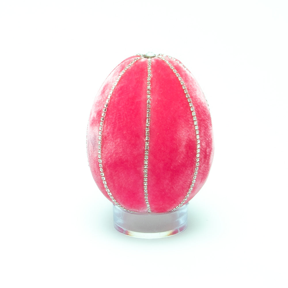 Bubblegum Crystal Trimmed Egg