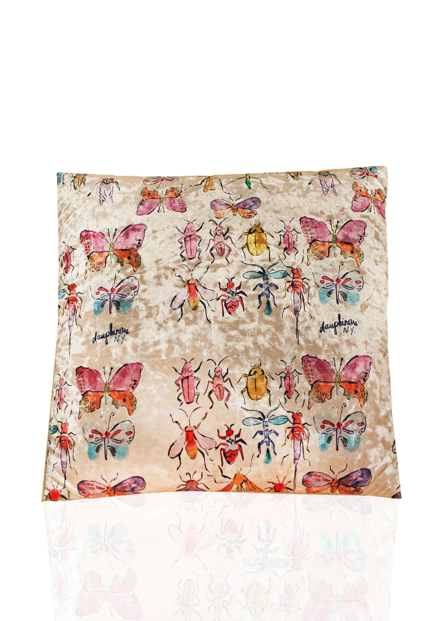 Bug Day Velvet Pillow