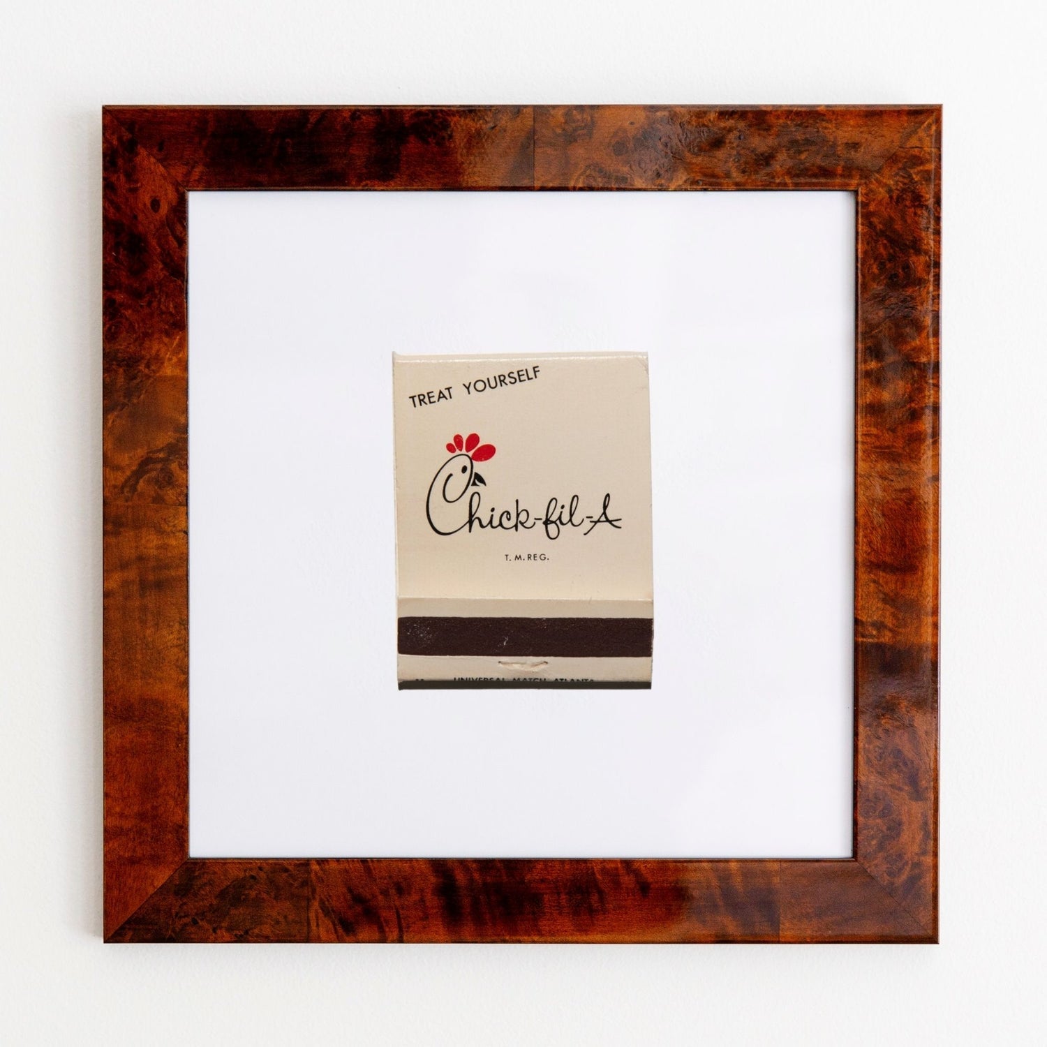 Chick-fil-A Print Burl Frame