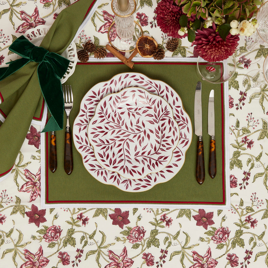 Festive Green Placemats, Set of 4