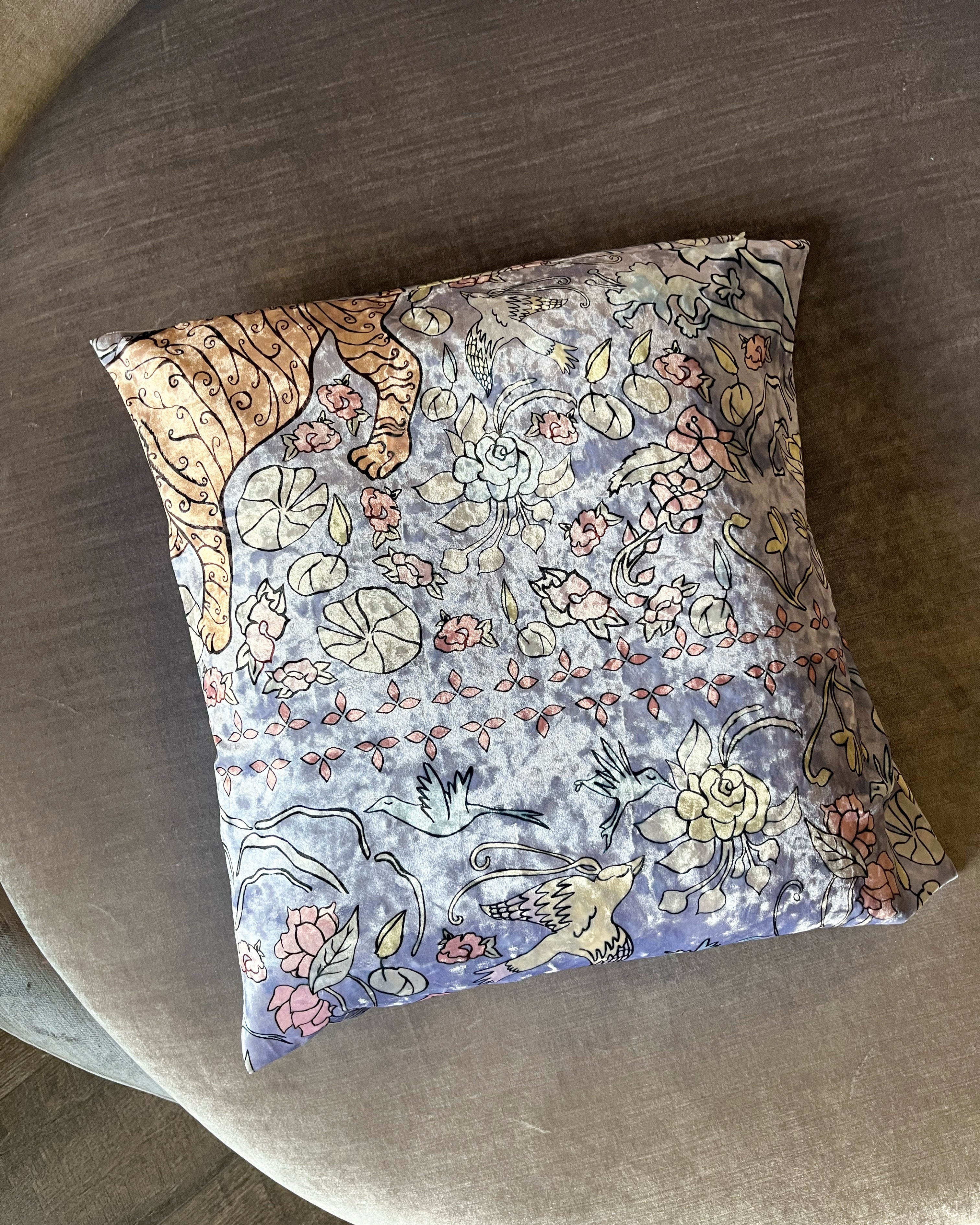 Cabinet Printed Velvet Pillow
