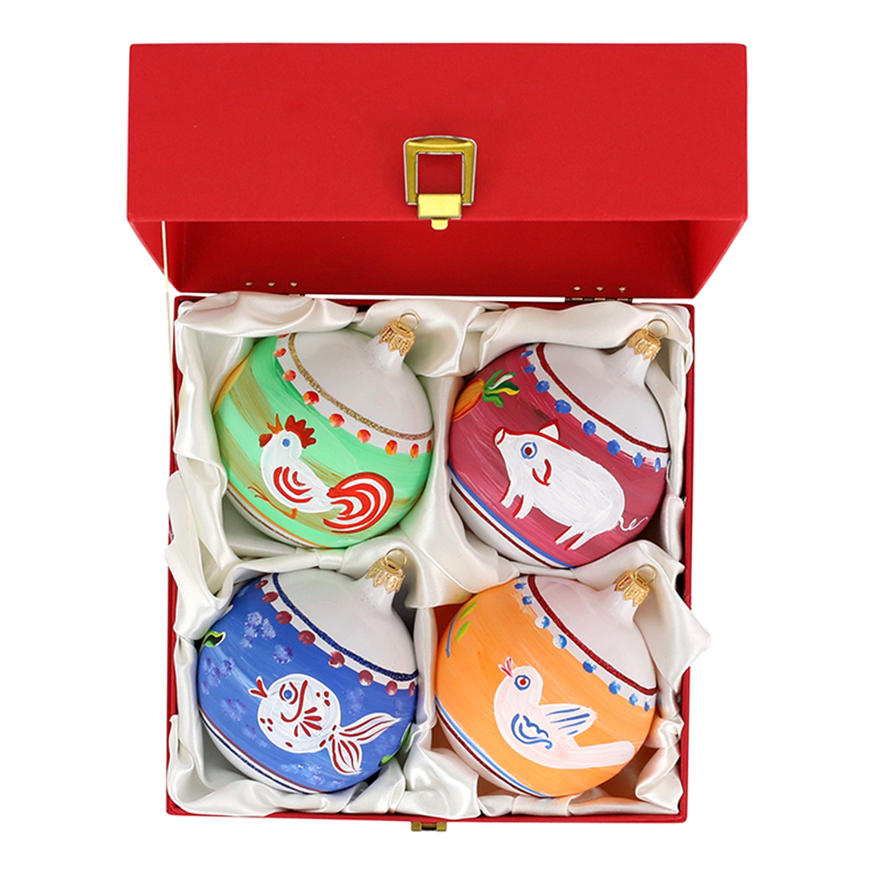 Campagna Assorted Ornaments, Set of 4