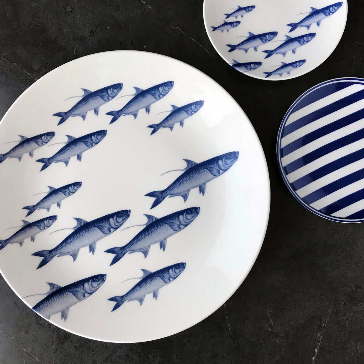 School of Fish Canapé Plates Boxed Set/4 - Caskata