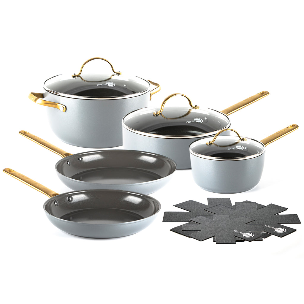 Reserve Collection Cookware 11-Piece Set in Charcoal