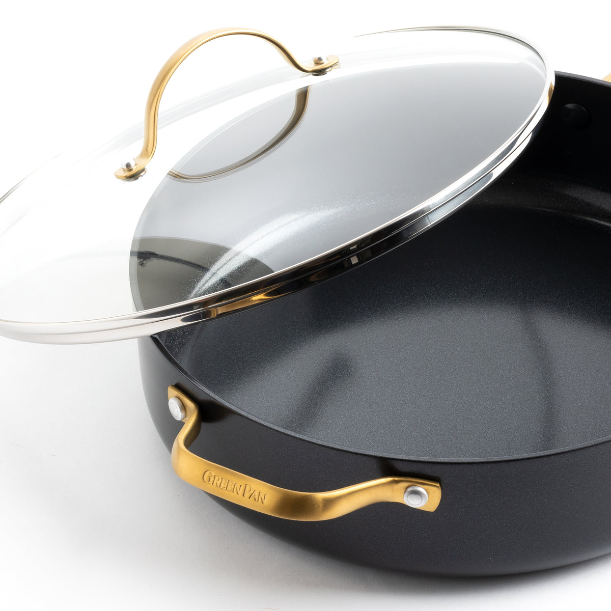 Reserve Collection Covered Sautépan in Black Gold
