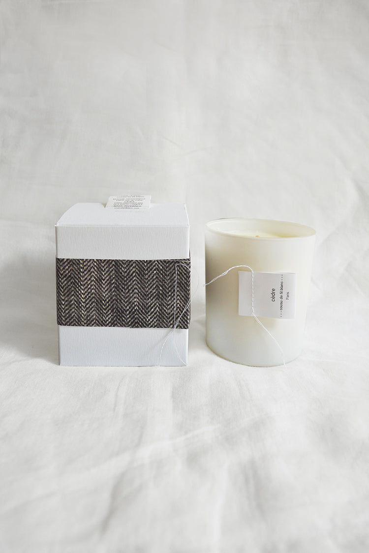 Cousu de Fil Blanc, Candle – Cedar