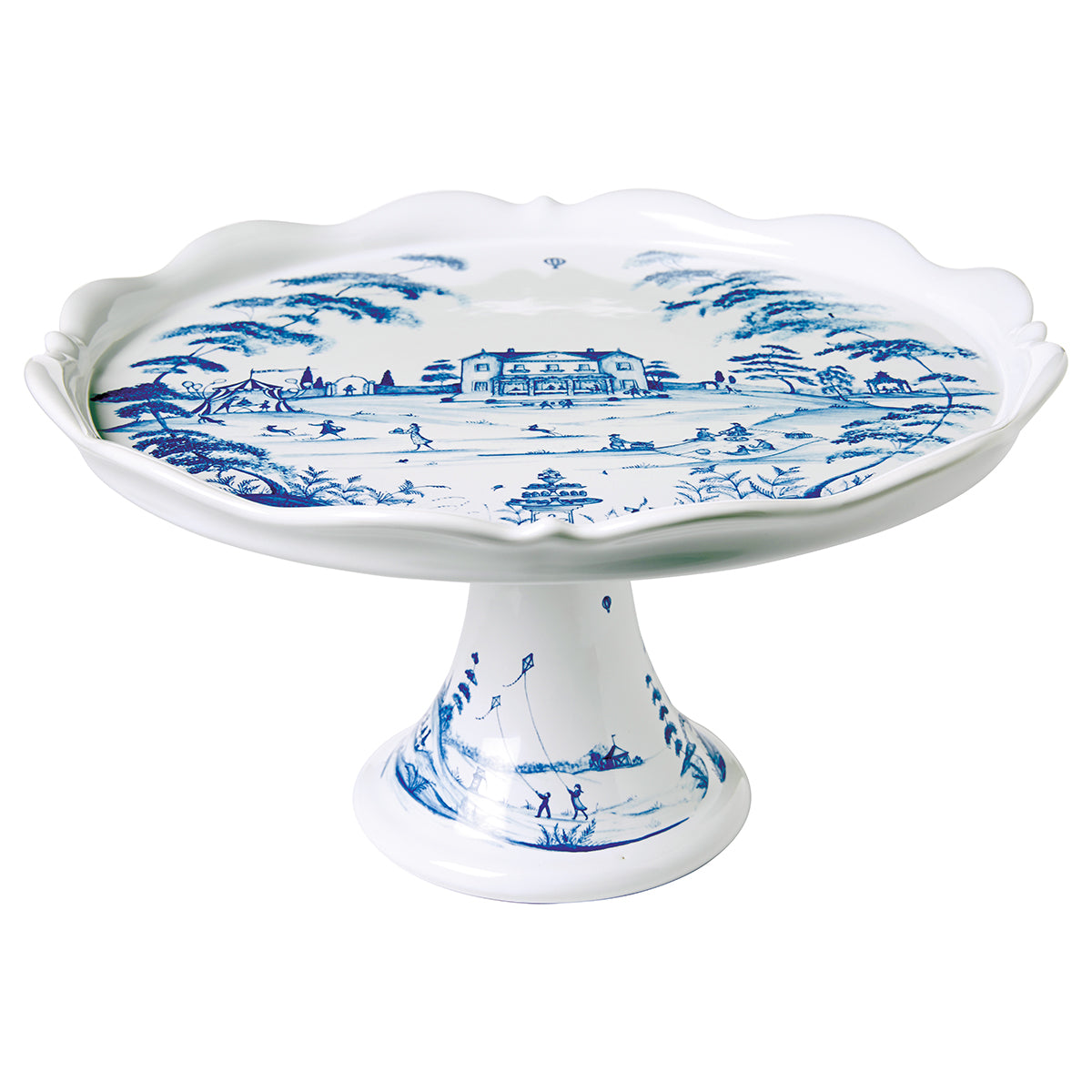 Country Estate Cake Stand - Delft Blue