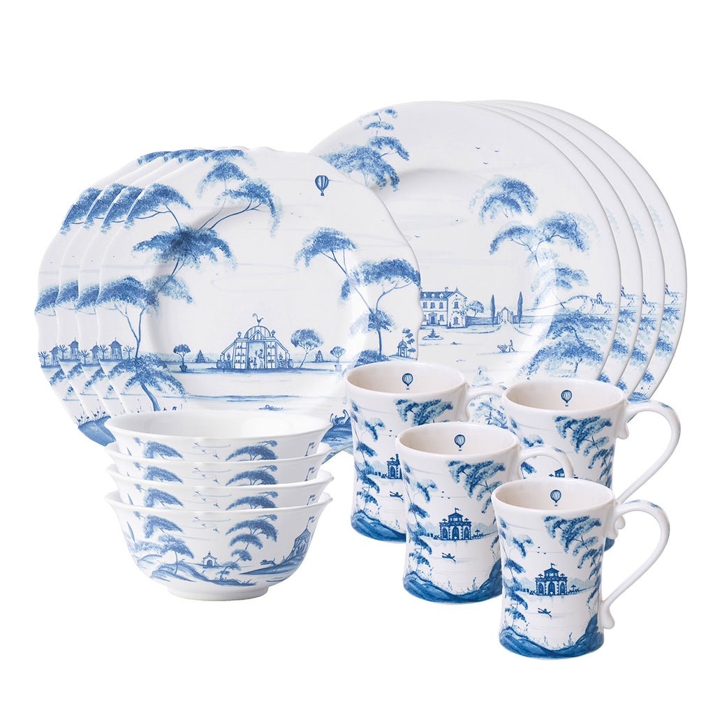 Country Estate Blue 16 pc Set