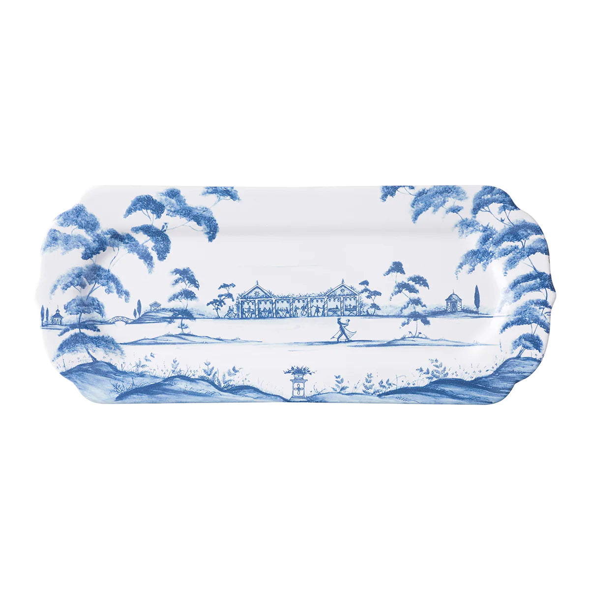 Country Estate Hostess Tray - Delft Blue