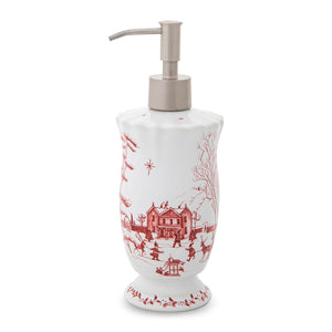 Country Estate Winter Frolic Ruby Soap/Lotion or Hand Sanitizer Dispenser