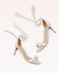 Clarita 75 in White Leather