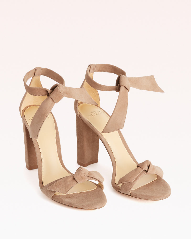 Clarita Block 90 in Cameo Suede
