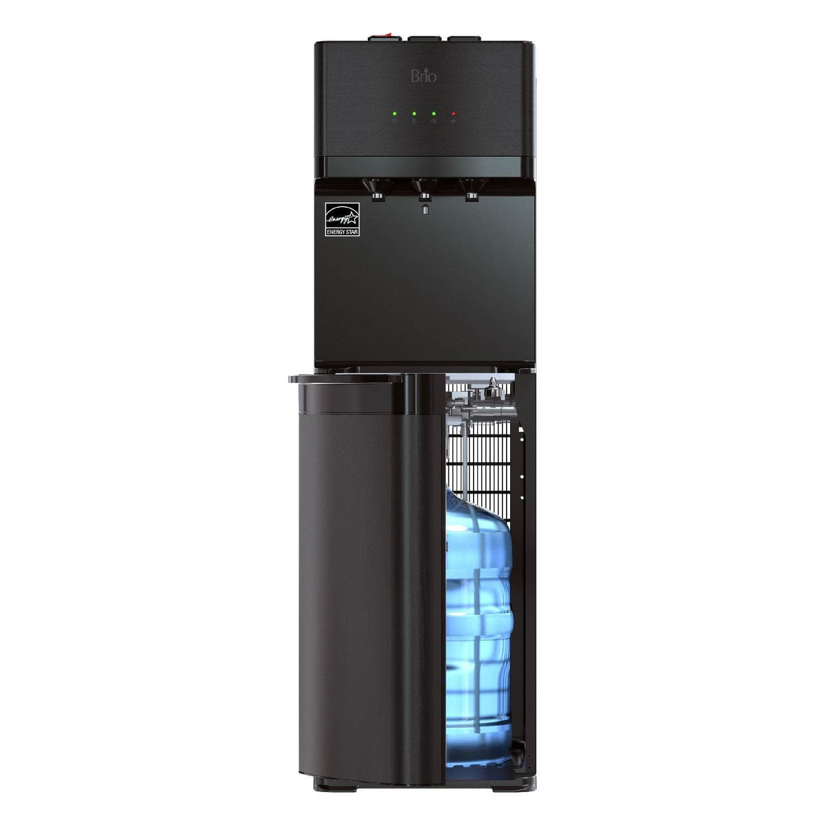 Brio 500 Series Self-Cleaning Bottom Load Black Stainless Water Cooler