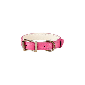 Pebble Grain Leather Dog Collar