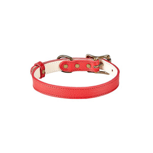 Pebble Grain Leather Dog Collar